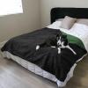 imageKritter Planet Waterproof Bed Blanket for Couples Washable Stain Proof Pad Bed Cover Reversible Leakproof Furniture Protector Liquid Proof Blanket for Couch Sofa 50x60 inch Queen Size PurpleGreenBlack