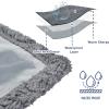 imageKritter Planet Waterproof Bed Blanket for Couples Washable Stain Proof Pad Bed Cover Reversible Leakproof Furniture Protector Liquid Proof Blanket for Couch Sofa 50x60 inch Queen Size PurpleGreyCharcoal Grey
