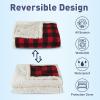 imageKritter Planet Waterproof Bed Blanket for Couples Washable Stain Proof Pad Bed Cover Reversible Leakproof Furniture Protector Liquid Proof Blanket for Couch Sofa 50x60 inch Queen Size PurpleBuffalo RedTaupe