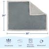 imageKritter Planet Waterproof Bed Blanket for Couples Washable Stain Proof Pad Bed Cover Reversible Leakproof Furniture Protector Liquid Proof Blanket for Couch Sofa 50x60 inch Queen Size PurpleGrayTaupe
