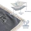 imageKritter Planet Waterproof Bed Blanket for Couples Washable Stain Proof Pad Bed Cover Reversible Leakproof Furniture Protector Liquid Proof Blanket for Couch Sofa 50x60 inch Queen Size PurpleGrayTaupe