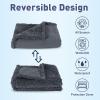 imageKritter Planet Waterproof Bed Blanket for Couples Washable Stain Proof Pad Bed Cover Reversible Leakproof Furniture Protector Liquid Proof Blanket for Couch Sofa 50x60 inch Queen Size PurpleCharcoal Grey