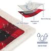 imageKritter Planet Waterproof Bed Blanket for Couples Washable Stain Proof Pad Bed Cover Reversible Leakproof Furniture Protector Liquid Proof Blanket for Couch Sofa 50x60 inch Queen Size PurpleBuffalo RedTaupe