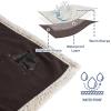 imageKritter Planet Waterproof Bed Blanket for Couples Washable Stain Proof Pad Bed Cover Reversible Leakproof Furniture Protector Liquid Proof Blanket for Couch Sofa 50x60 inch Queen Size PurpleBrownTaupe