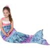 imageCatalonia Kids Mermaid Tail Blanket Glow in The Dark Mermaid Sleeping Bag Super Soft Plush Flannel Sleeping Blanket for Girls Fish Scale PatternGalaxy