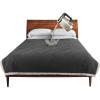 imageCatalonia Waterproof Bed Blanket Washable Leakproof Bed Cover for Couples Reversible Protector Blanket for Couch Sofa Stain Proof Blanket Pad for Adults 50X60 inches PurpleGrayTaupe
