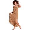 imageCatalonia Womens Summer Maxi Dress Beach Chiffon Sundress Swimwear Bathing Suit Cover Up Nude Beige