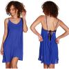 imageCatalonia Womens Swim Bathing Suit Cover Up Summer Chiffon Backless Beach Mini Sundress Blue