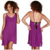 imageCatalonia Womens Swim Bathing Suit Cover Up Summer Chiffon Backless Beach Mini Sundress Purple