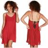 imageCatalonia Womens Swim Bathing Suit Cover Up Summer Chiffon Backless Beach Mini Sundress Red