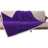 imageKritter Planet Waterproof Bed Blanket for Couples Washable Stain Proof Pad Bed Cover Reversible Leakproof Furniture Protector Liquid Proof Blanket for Couch Sofa 50x60 inch Queen Size PurplePurpleTaupe