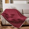 imageKritter Planet Waterproof Bed Blanket for Couples Washable Stain Proof Pad Bed Cover Reversible Leakproof Furniture Protector Liquid Proof Blanket for Couch Sofa 50x60 inch Queen Size PurpleWineTaupe