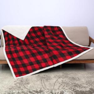 imageKritter Planet Waterproof Bed Blanket for Couples Washable Stain Proof Pad Bed Cover Reversible Leakproof Furniture Protector Liquid Proof Blanket for Couch Sofa 50x60 inch Queen Size PurpleBuffalo RedOff White