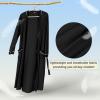 imageCatalonia Lightweight Ladies Bathrobe Long Summer Robe with PocketsSoft Summer Robes for Women Kimono Gift for HerBlack