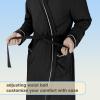 imageCatalonia Lightweight Ladies Bathrobe Long Summer Robe with PocketsSoft Summer Robes for Women Kimono Gift for HerBlack