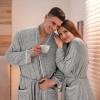 imageCatalonia Lightweight Ladies Bathrobe Long Summer Robe with PocketsSoft Summer Robes for Women Kimono Gift for HerGray Ash