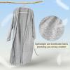 imageCatalonia Lightweight Ladies Bathrobe Long Summer Robe with PocketsSoft Summer Robes for Women Kimono Gift for HerGray Ash