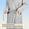 imageCatalonia Lightweight Ladies Bathrobe Long Summer Robe with PocketsSoft Summer Robes for Women Kimono Gift for HerGray Ash