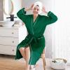 imageCatalonia Lightweight Ladies Bathrobe Long Summer Robe with PocketsSoft Summer Robes for Women Kimono Gift for HerGreen