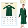 imageCatalonia Lightweight Ladies Bathrobe Long Summer Robe with PocketsSoft Summer Robes for Women Kimono Gift for HerGreen