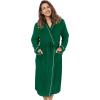 imageCatalonia Lightweight Ladies Bathrobe Long Summer Robe with PocketsSoft Summer Robes for Women Kimono Gift for HerGreen