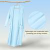 imageCatalonia Lightweight Ladies Bathrobe Long Summer Robe with PocketsSoft Summer Robes for Women Kimono Gift for HerLight Blue