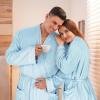 imageCatalonia Lightweight Ladies Bathrobe Long Summer Robe with PocketsSoft Summer Robes for Women Kimono Gift for HerLight Blue