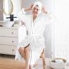 imageCatalonia Lightweight Ladies Bathrobe Long Summer Robe with PocketsSoft Summer Robes for Women Kimono Gift for HerWhite