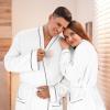 imageCatalonia Lightweight Ladies Bathrobe Long Summer Robe with PocketsSoft Summer Robes for Women Kimono Gift for HerWhite