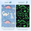 imageCatalonia Pink Unicorn Blanket for Girls Rainbow Glow in The Dark Throw Blanket for Girls Aged 410 Plush Fleece Couch Blanket Kids Valentines Day Gifts BirthdayGlow in the Darkdinosaur