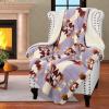 imageCatalonia Southwestern Tribal Print Throw Soft Aztec Sherpa Blanket Navajo Style Native for Couch Sofa Bed  Cozy Boho Home Decor 50x60 InchesSouthwestern Purple