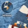 imageCatalonia Southwestern Tribal Print Throw Soft Aztec Sherpa Blanket Navajo Style Native for Couch Sofa Bed  Cozy Boho Home Decor 50x60 InchesSouthwestern Blue