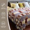 imageCatalonia Southwestern Tribal Print Throw Soft Aztec Sherpa Blanket Navajo Style Native for Couch Sofa Bed  Cozy Boho Home Decor 50x60 InchesSouthwestern Purple