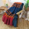 imageCatalonia Southwestern Tribal Print Throw Soft Aztec Sherpa Blanket Navajo Style Native for Couch Sofa Bed  Cozy Boho Home Decor 50x60 InchesSouthwestern Stripe