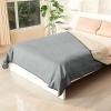imageCatalonia Waterproof Fleece Blanket for Couch Reversible Sofa Cover Bed Coverlet Protector Washable Leak Proof Comfortable for People and PetsGreyTaupe