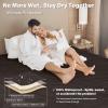 imageCatalonia Waterproof Love Blanket Reversible Fleece Bed Sofa Cover Washable Furniture Protector for Couch Sofa Bed Queen Size PurpleBrowntaupe