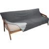 imageCatalonia Waterproof Love Blanket Reversible Fleece Bed Sofa Cover Washable Furniture Protector for Couch Sofa Bed Queen Size PurpleLight GrayDark Gray