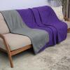 imageCatalonia Waterproof Love Blanket Reversible Fleece Bed Sofa Cover Washable Furniture Protector for Couch Sofa Bed Queen Size PurplePurpleGray