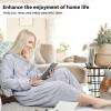 imageCatalonia Womens Plush Fleece Long Robe with Hood Plus Size Warm Soft Fluffy Lightweight Bathrobe Valentines Day GiftGrey