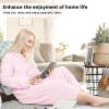 imageCatalonia Womens Plush Fleece Long Robe with Hood Plus Size Warm Soft Fluffy Lightweight Bathrobe Valentines Day GiftPink