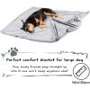 imageKritter Planet Dog Blankets for Large Dogs Soft Fluffy Fleece Pet Blankets for Couch Sofa Dog Beds Car Seats Creat Washable 50x60 inches BrownGrey  Grey