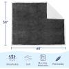 imageKritter Planet Dog Blankets for Large Dogs Soft Fluffy Fleece Pet Blankets for Couch Sofa Dog Beds Car Seats Creat Washable 50x60 inches BrownGrey  White