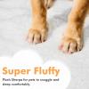 imageKritter Planet Dog Blankets for Large Dogs Soft Fluffy Fleece Pet Blankets for Couch Sofa Dog Beds Car Seats Creat Washable 50x60 inches BrownGrey  White