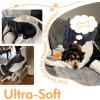 imageKritter Planet Dog Blankets for Large Dogs Soft Fluffy Fleece Pet Blankets for Couch Sofa Dog Beds Car Seats Creat Washable 50x60 inches BrownGrey  White