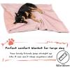 imageKritter Planet Dog Blankets for Large Dogs Soft Fluffy Fleece Pet Blankets for Couch Sofa Dog Beds Car Seats Creat Washable 50x60 inches BrownPink