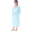 imageCatalonia Lightweight Ladies Bathrobe Long Summer Robe with PocketsSoft Summer Robes for Women Kimono Gift for HerLight Blue