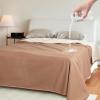imageCatalonia Waterproof Fleece Blanket for Couch Reversible Sofa Cover Bed Coverlet Protector Washable Leak Proof Comfortable for People and PetsCamelTaupe