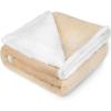 imageKritter Planet Dog Blankets for Large Dogs Soft Fluffy Fleece Pet Blankets for Couch Sofa Dog Beds Car Seats Creat Washable 50x60 inches BrownLatte