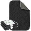 imageKritter Planet Pack of 2 Waterproof Dog Pads Small Furniture Pet Pads Couch Dog Pads for Sofa for Puppy Cats Reversible Dog Mat 30 x 40 inchBlackDark Grey