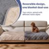 imageKritter Planet Pack of 2 Waterproof Dog Pads Small Furniture Pet Pads Couch Dog Pads for Sofa for Puppy Cats Reversible Dog Mat 30 x 40 inchTaupeLight Grey